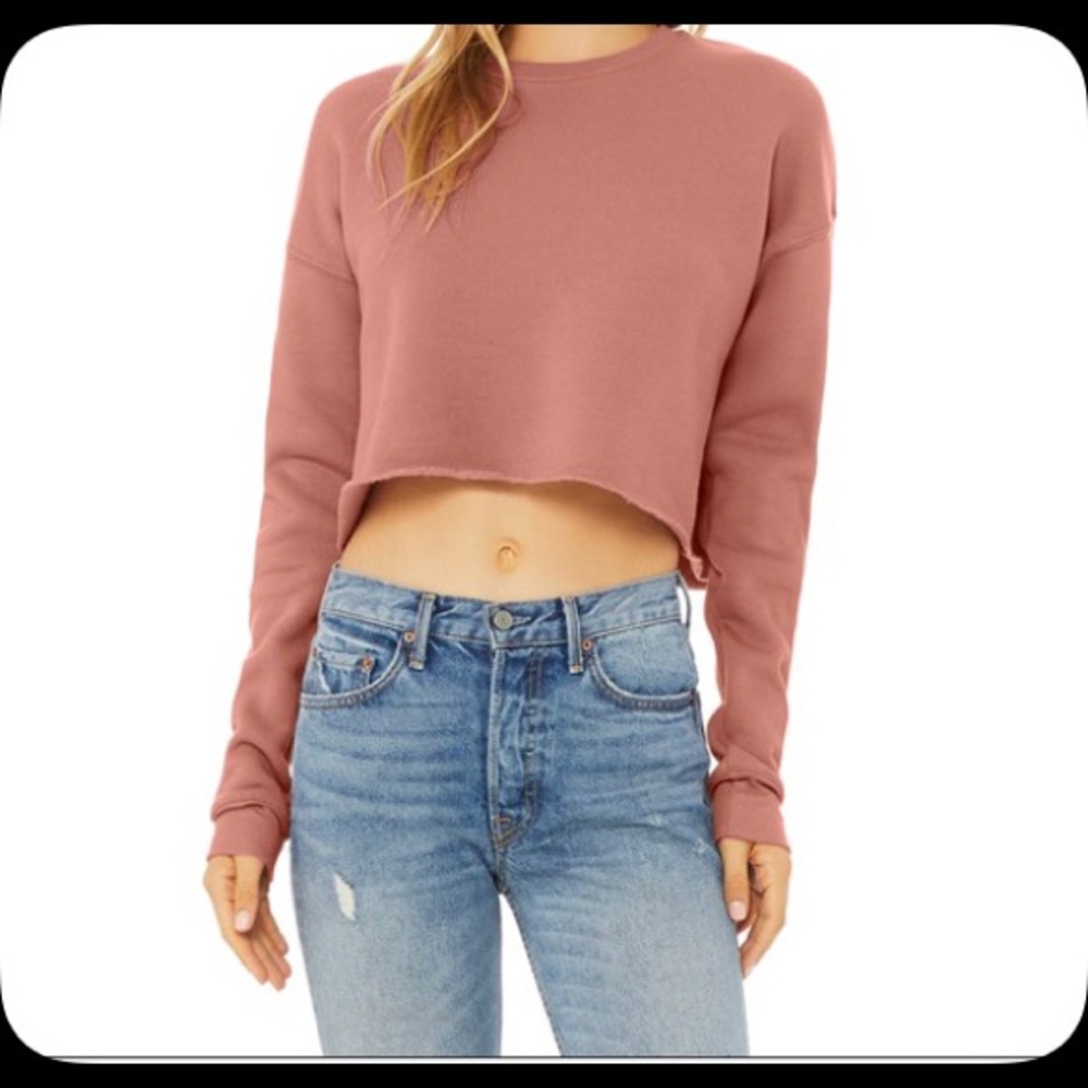 Crop top crew neck